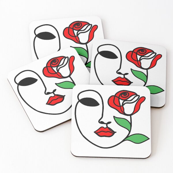 Item preview, Woman face with pink flower designed and sold by Chams0609.