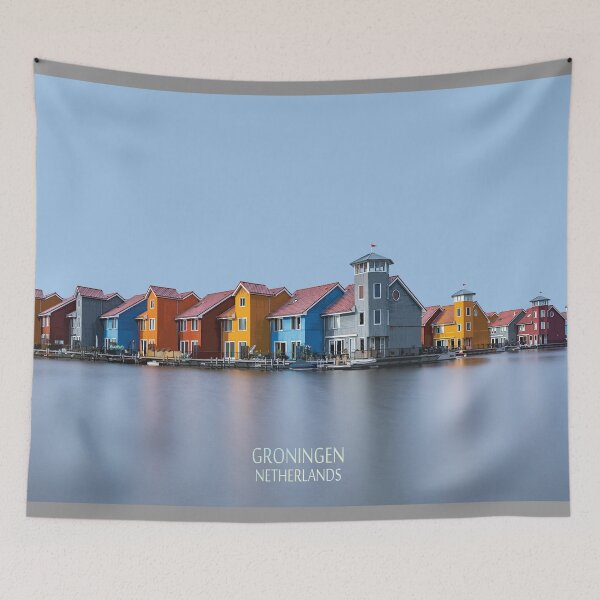Item preview, Colorful Houses in Groningen, Netherlands designed and sold by creative-athome.