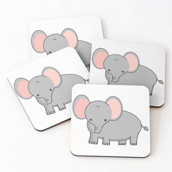 Artikelvorschau, Kawaii Elephant entworfen und verkauft von Turquoise Tortoise.