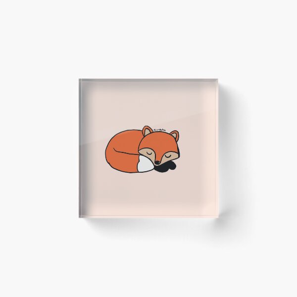 Item preview, Cute Sleepy Fox designed and sold by livinglyfree.
