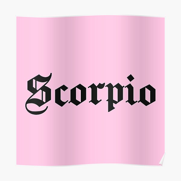 Scorpio Poster