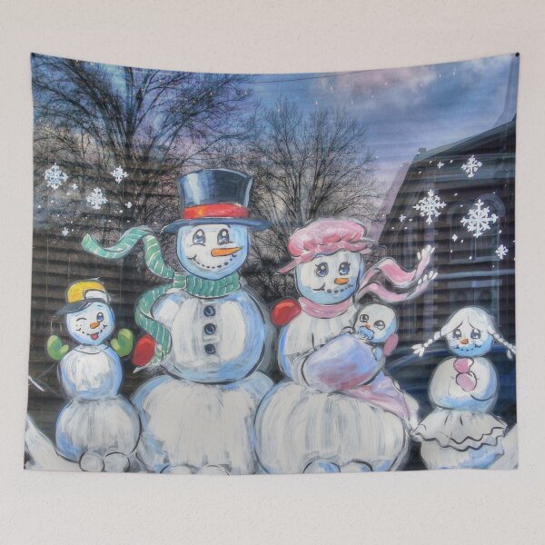 Artikelvorschau, Schneemann-Familie entworfen und verkauft von Frankie Cat Photography.