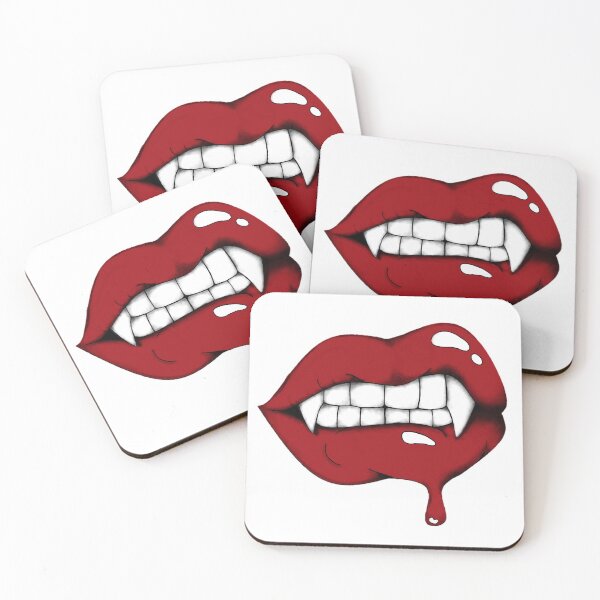 Item preview, Digital Art Vampire Lips sticker designed and sold by basicedgyteen.