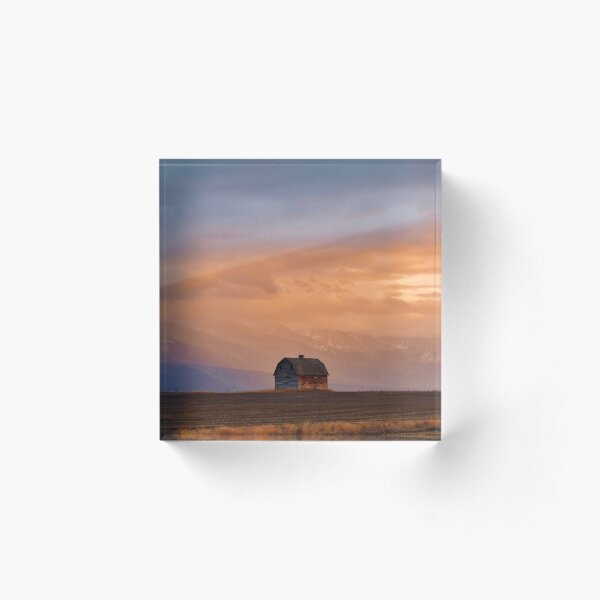 Sunset on the Mission Valley Acrylic Block