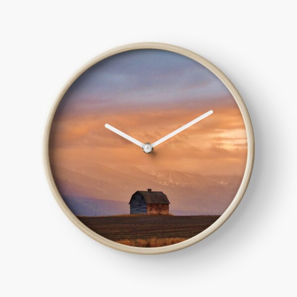 Sunset on the Mission Valley Clock