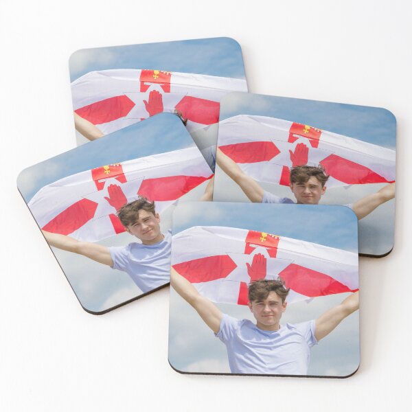 Item preview, A young man with the Flag of Northern Ireland designed and sold by Ben Gingell.
