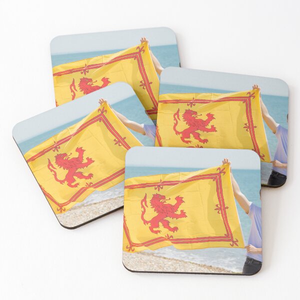 Item preview, A young man with a Lion Rampant of Scotland flag designed and sold by Ben Gingell.