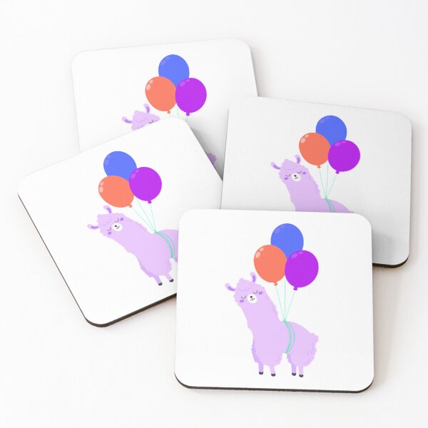 Item preview, cute baby llama with balloon  designed and sold by Babmk.