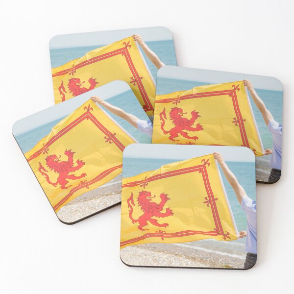 Item preview, A young man with a Lion Rampant of Scotland flag designed and sold by Ben Gingell.