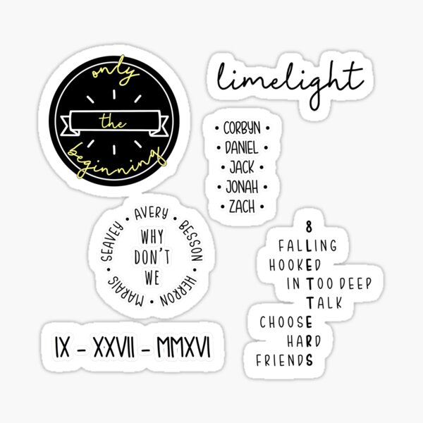 Why Don't We sticker pack Sticker