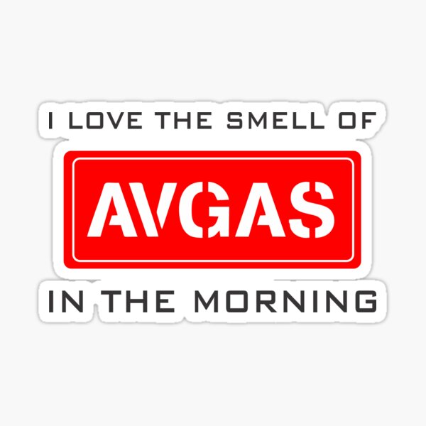 Model 9 - Smell of Avgas Sticker