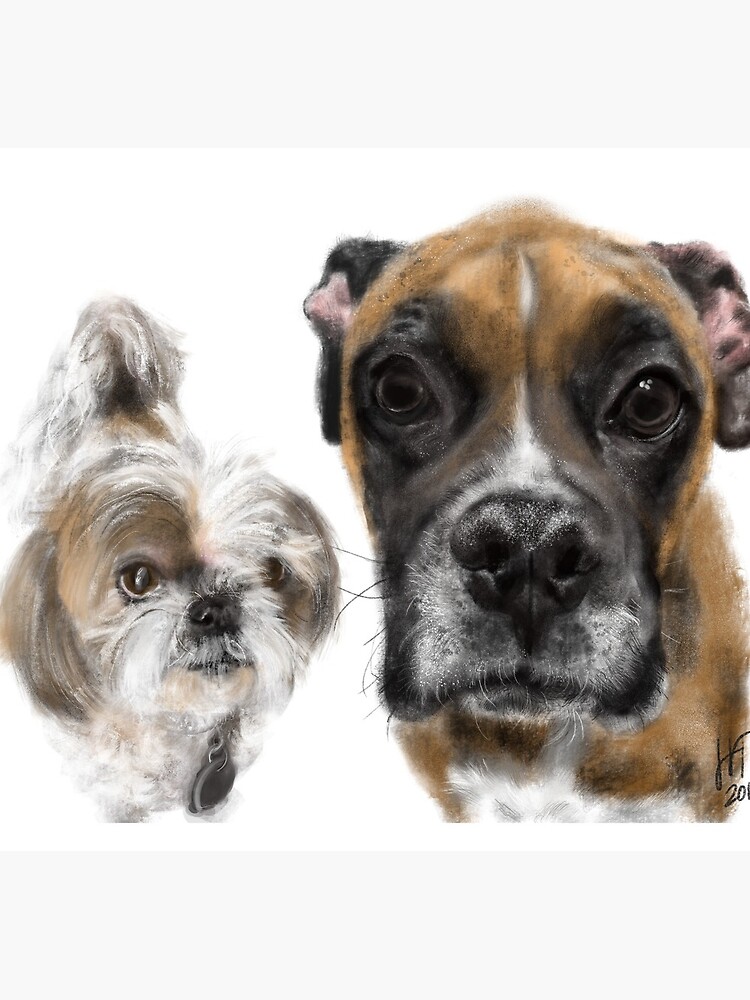 Best Friend Pooches But Keep Your Distance by LITDigitalArt
