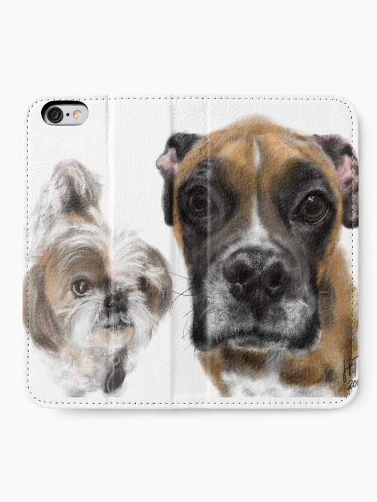 Alternate view of Best Friend Pooches But Keep Your Distance iPhone Wallet