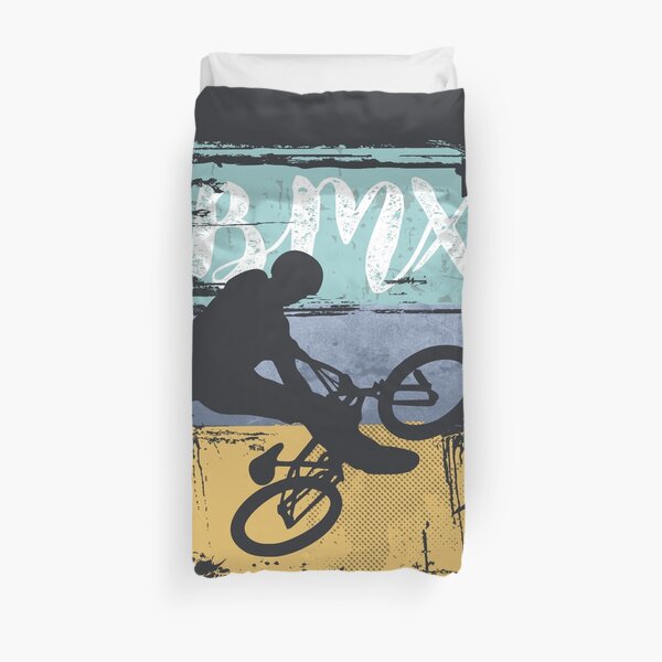 BMX Tee - Vintage Retro BMX Bike Rider Housse de couette