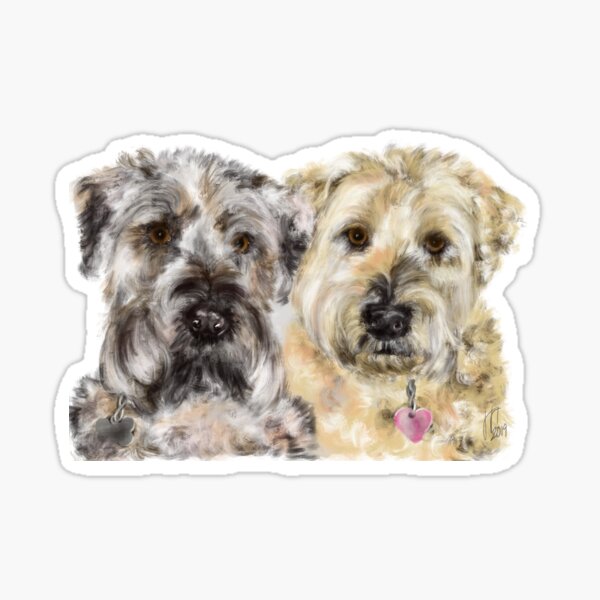 Wheaton Terrier Best Friends Sticker