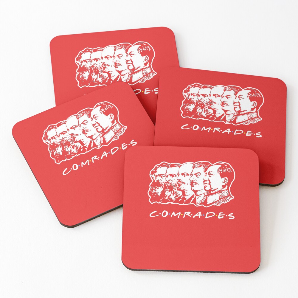 Communist Comrades Friends Coasters (Set of 4)