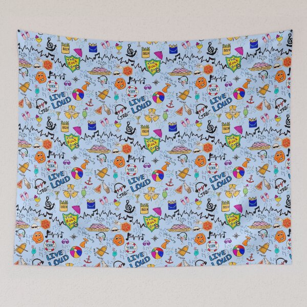 Item preview, The Rock Boat Music Cruise specialty pattern designed and sold by MelindaLedsome.