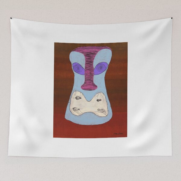Item preview, Funky Mask By ArtGuru 9585 - Acrylic On Canvas designed and sold by Art Guru.