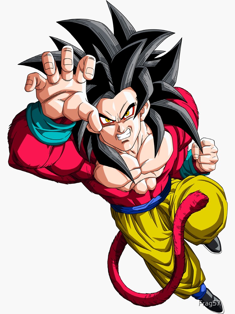 Goku Super Saiyan 4 Sticker for Sale by qalandar92