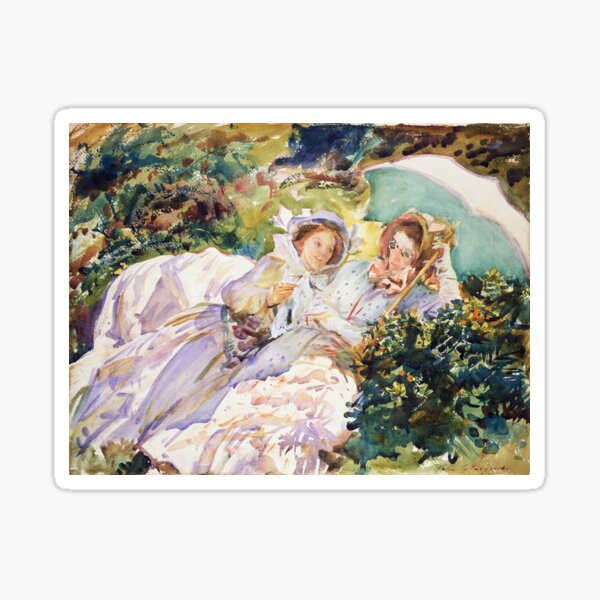 Simplon Pass The Tease by John Singer Sargent (1911) Sticker