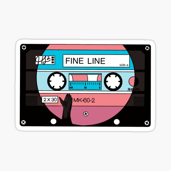 fine line cassette tape Sticker