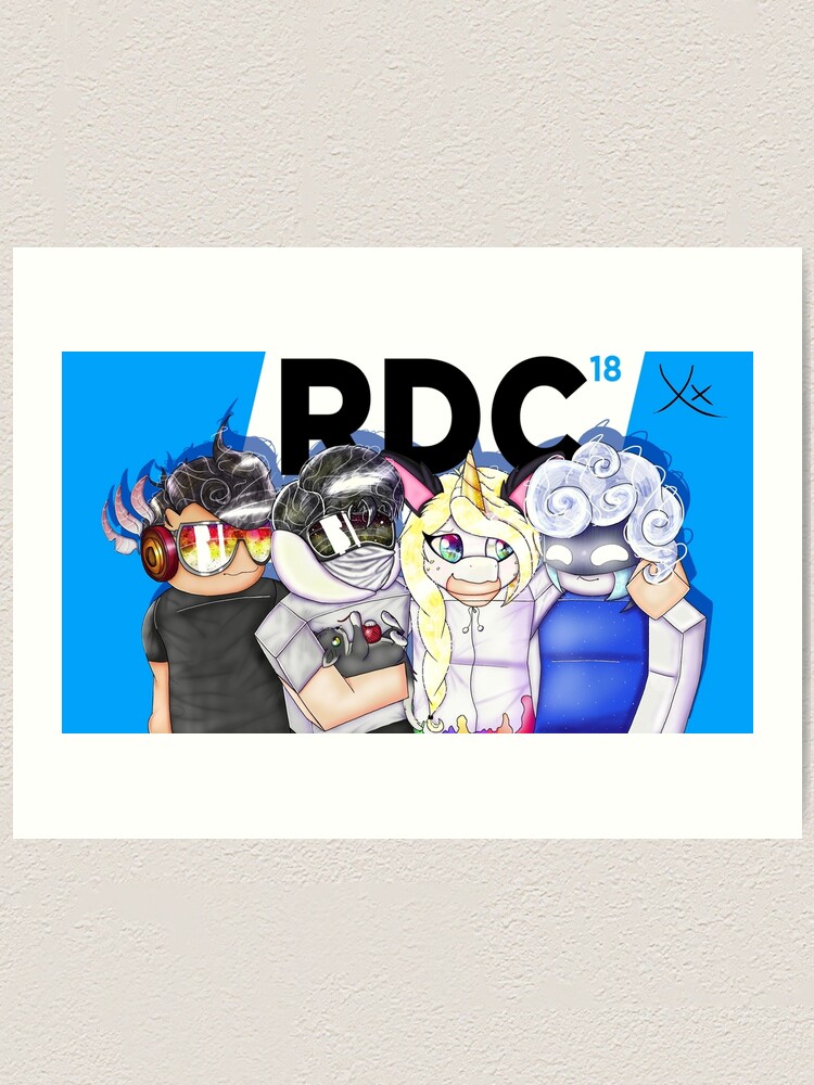 Roblox Rdc 2018 Art Print By Duffyxx Redbubble - roblox artwork