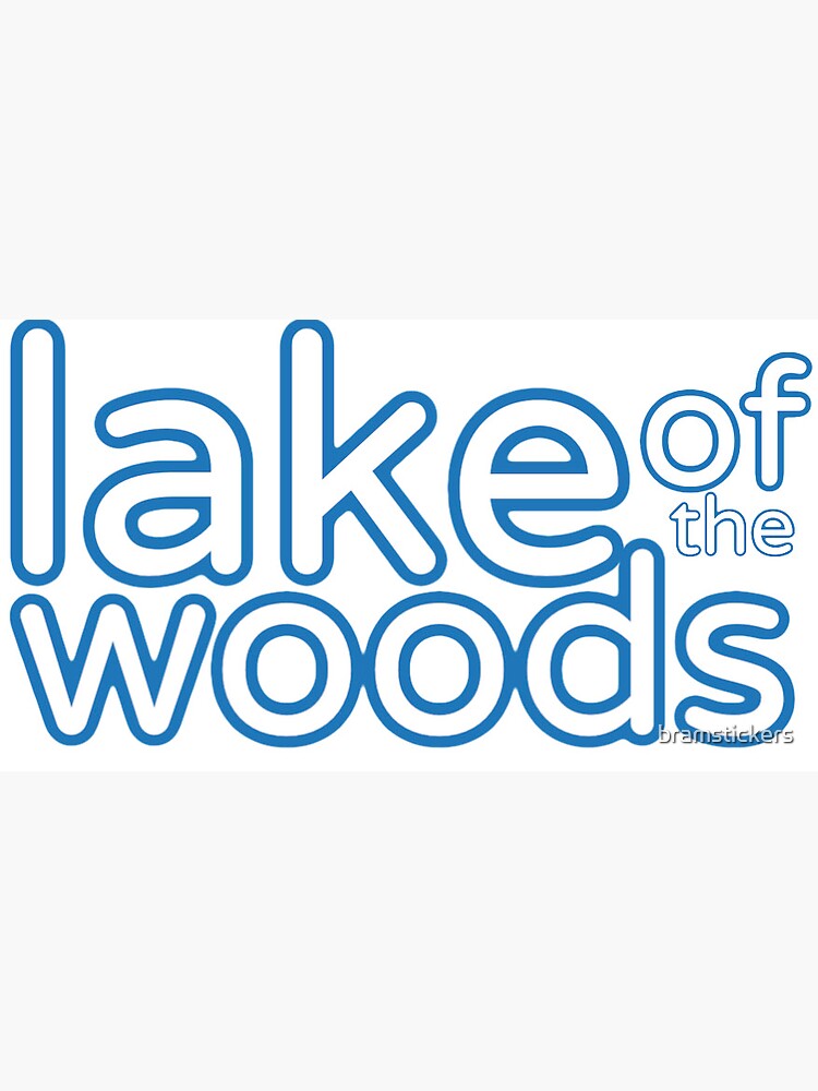 "Lake Of The Woods Sticker" Sticker for Sale by bramstickers Redbubble