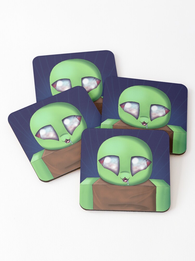 Roblox Zombie Coasters Set Of 4 By Duffyxx Redbubble - zombie mutant roblox