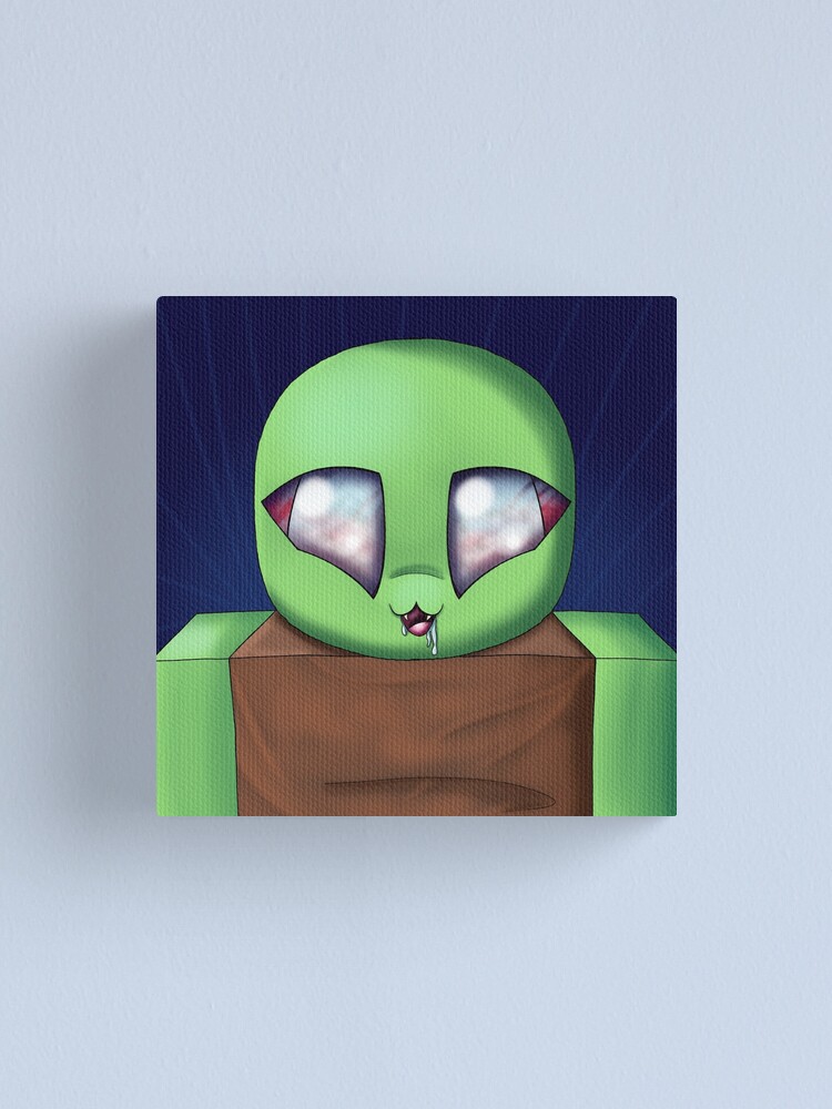 Roblox Zombie Canvas Print By Duffyxx Redbubble - roblox zombie wood