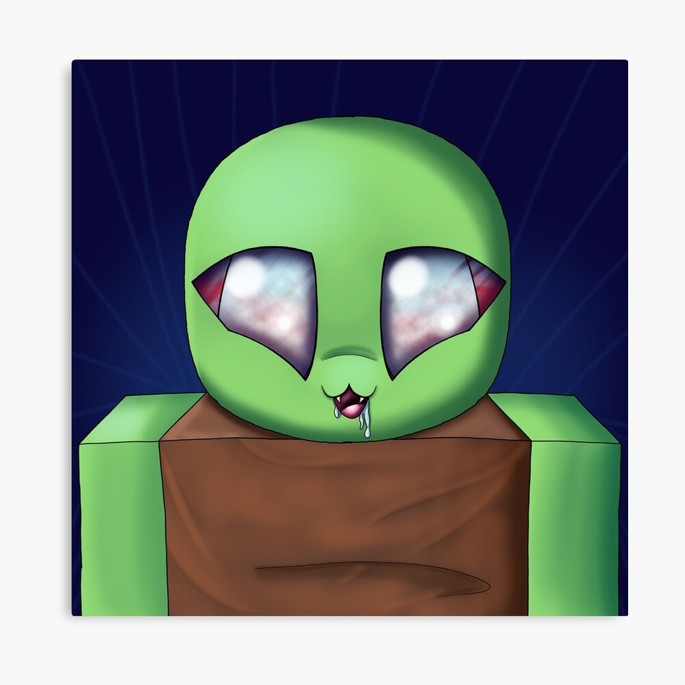 Roblox Zombie Art Board Print By Duffyxx Redbubble - green cookie monster roblox