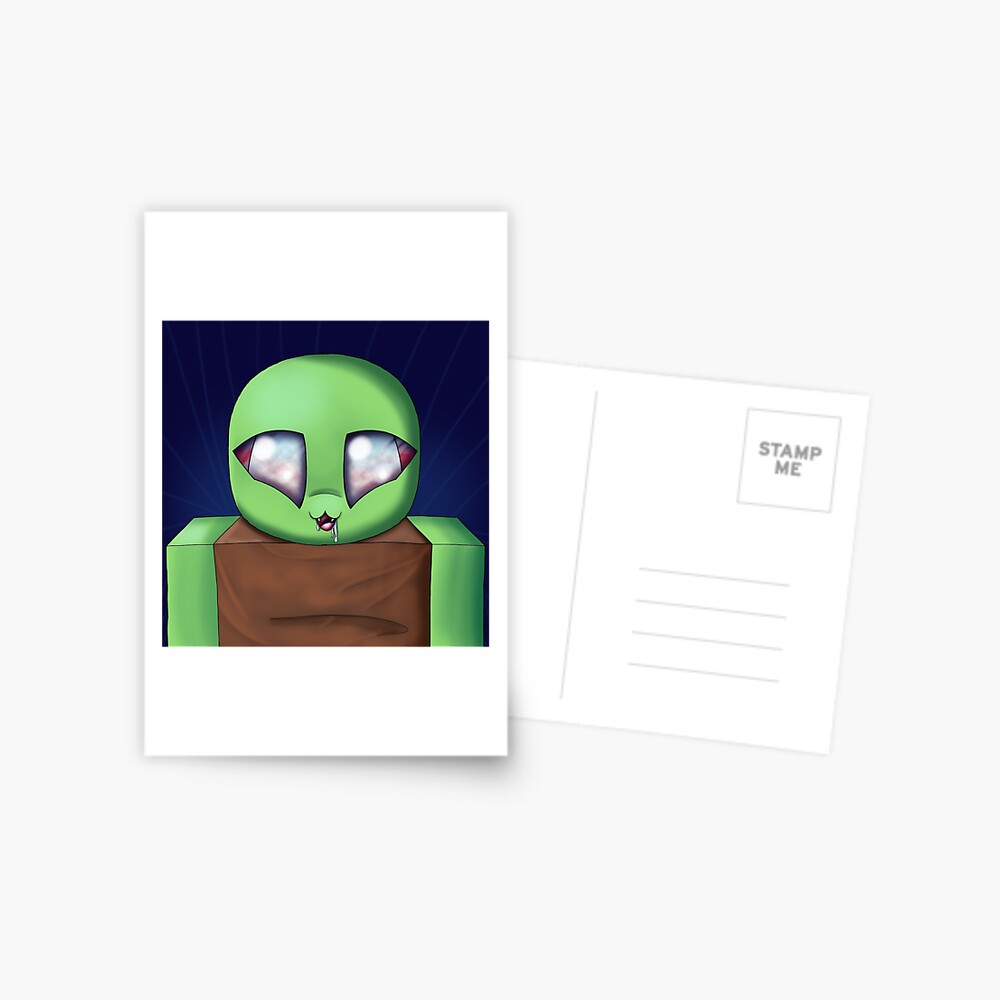 Roblox Zombie Postcard By Duffyxx Redbubble - roblox zombie life