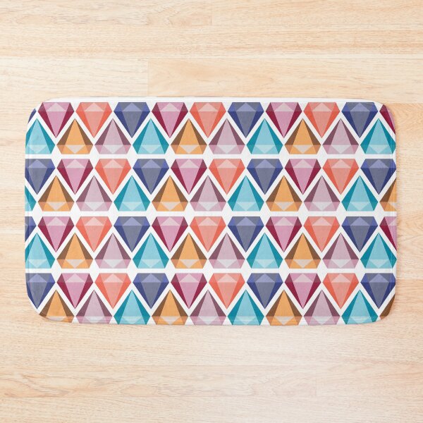 Item preview, Geometric Diamonds - white designed and sold by ReneeMDesigns.