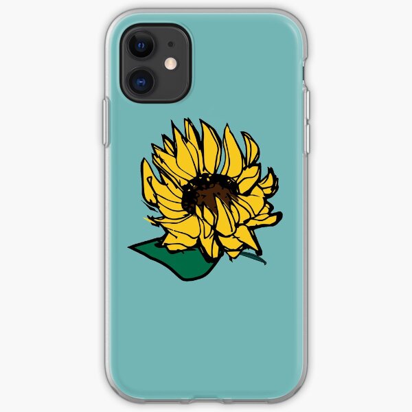 Sunflower Falling iPhone Soft Case