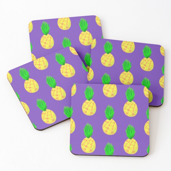 Item preview, Sweet Pineapples! (Large Allover Print, Purple Background) designed and sold by KelseyLovelle.