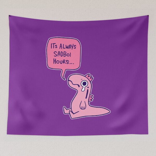 Item preview, Sadboi hours - pink designed and sold by psychonautic.