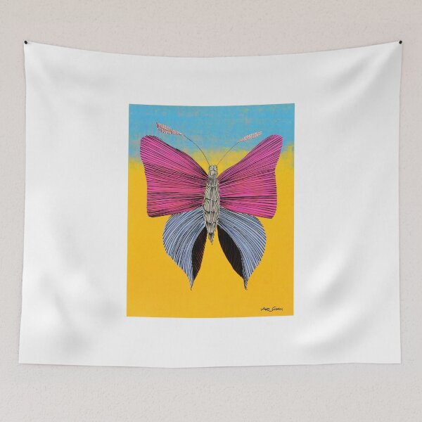 Item preview, Pink Butterfly By ArtGuru 9610 - Acrylic On Paper designed and sold by Art Guru.