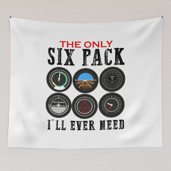 Item preview, The only six pack Ill ever need airplane pilot funny gift designed and sold by hadleydesigns.