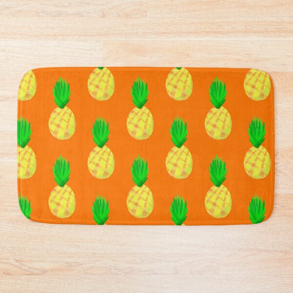 Item preview, Sweet Pineapples! (Large Allover Print, Orange Background) designed and sold by KelseyLovelle.
