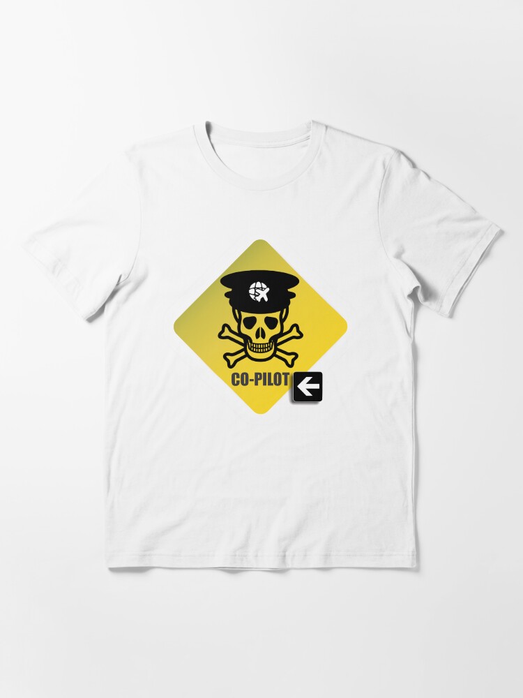 Alternate view of Model 23 - Warning Co-Pilot Essential T-Shirt