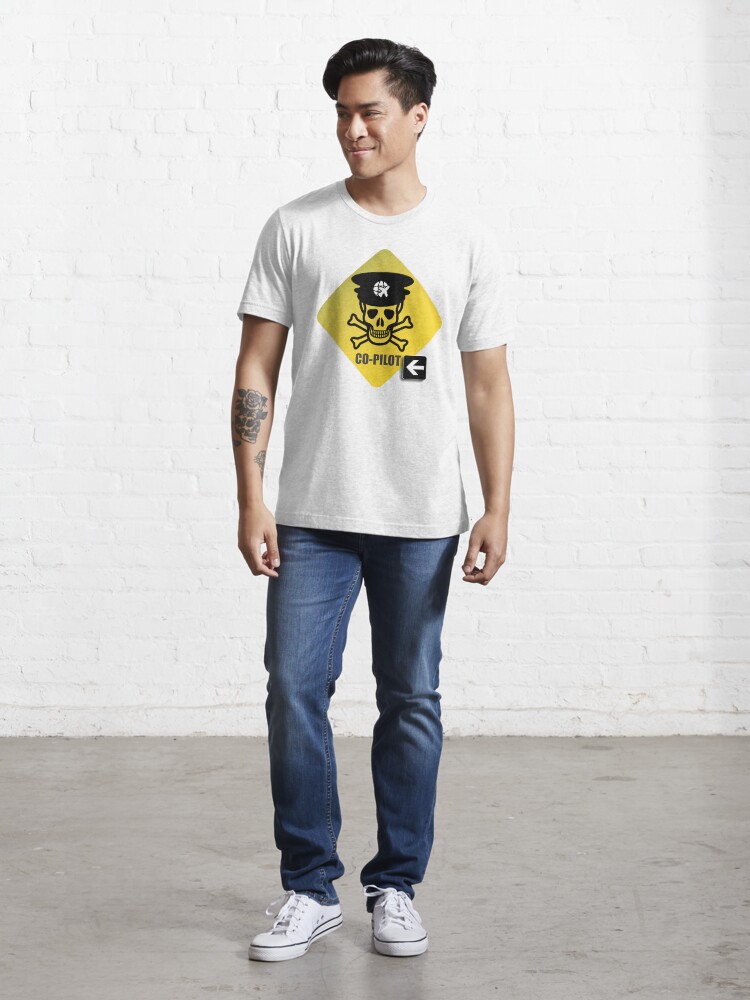Alternate view of Model 23 - Warning Co-Pilot Essential T-Shirt