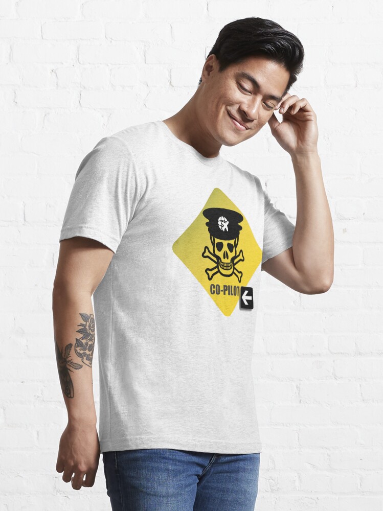 Alternate view of Model 23 - Warning Co-Pilot Essential T-Shirt