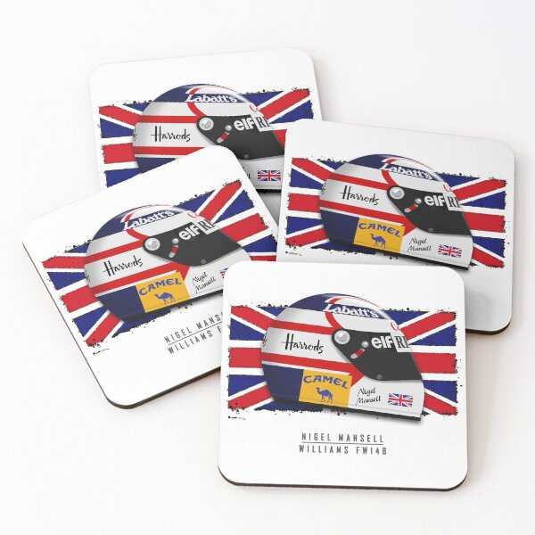 Item preview, Nigel Mansell 1992 - helmet Art Print designed and sold by JageOwen.