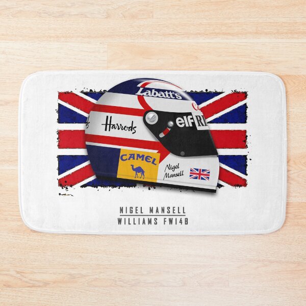 Item preview, Nigel Mansell 1992 - helmet Art Print designed and sold by JageOwen.