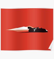 Speed Mountains of the Targa Florio - Porsche 908 Poster