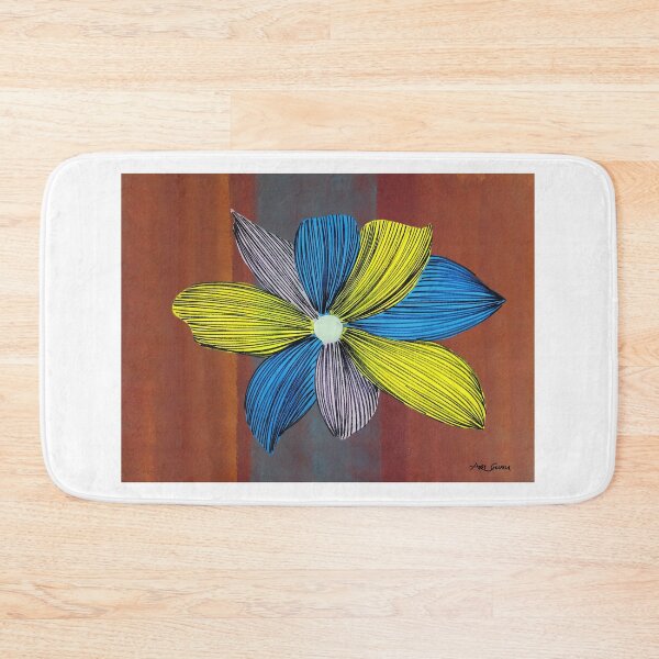 Item preview, Flower of Yellow and Blue By ArtGuru 9620 - Acrylic On Paper designed and sold by Art Guru.