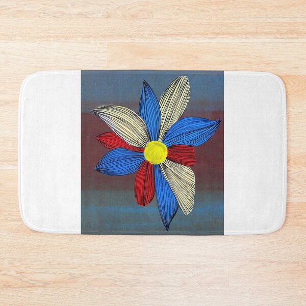 Item preview, Red, White, and Blue Flower By ArtGuru 9622 - Acrylic On Paper designed and sold by Art Guru.
