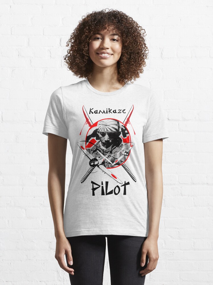 Alternate view of Model 34 - Kamikaze Pilot Essential T-Shirt