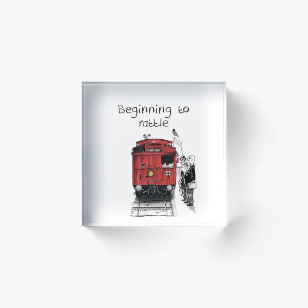 Red rattler Acrylic Block