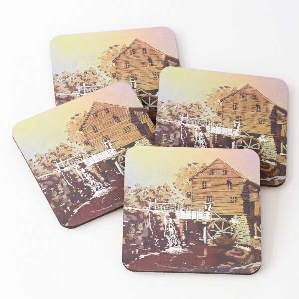 Item preview, Watercolor painting of Yates Mill in Raleigh, North Carolina designed and sold by rfoxphoto.