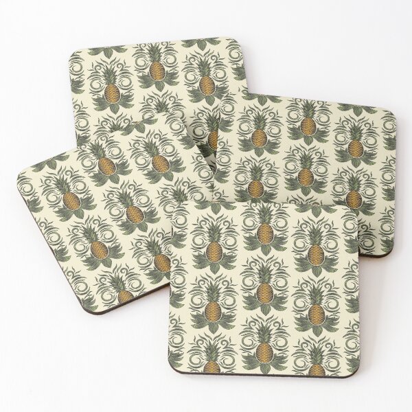 Item preview, arcadia pineapples (green) designed and sold by littlearrow.